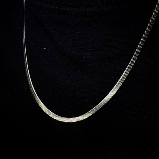 Luxmenz Premium Stainless Steel Waterproof Chain Necklace – Silver & Black