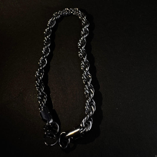 Luxmenz  Rope Chain Bracelet – Rust-Resistant Stainless Steel, Everyday Wear